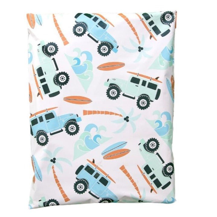 Summertime Poly Mailers Size 12x15.5 Camping Surfing Shipping Bags - Shipping In Style