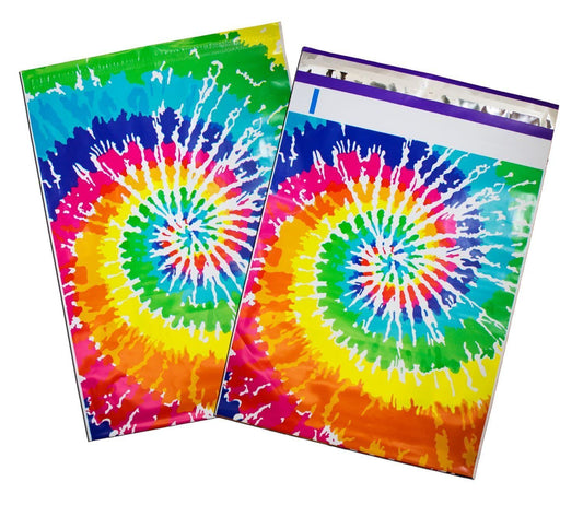 Tie Dye Poly Mailers Size 6x9 Colorful Shipping Bags - Shipping In Style