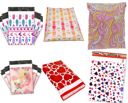 Valentine Bundle! Poly Mailers 30 Piece Variety of 3 different Sizes 6x9, 9x12, 10x13 Shipping Bags - Shipping In Style