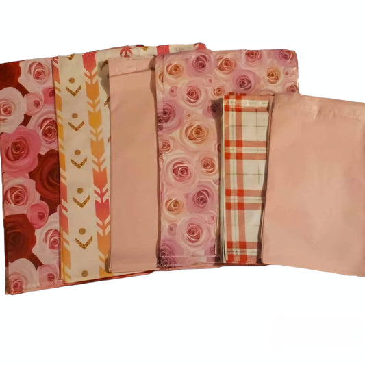 Valentine Bundle! Poly Mailers 30 Piece Variety of 3 different Sizes 6x9, 9x12, 10x13 Shipping Bags - Shipping In Style