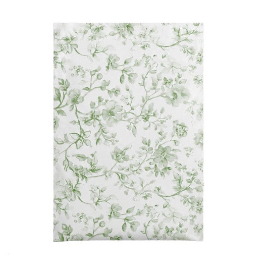 Green Floral Poly Mailers Size 19x24 Cottagecore Vintage Style Shipping Bags