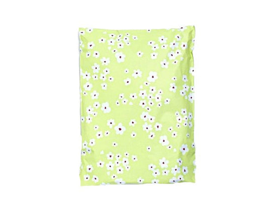 Wild Flowers Green Poly Mailers Size 6x9 Shipping Bags - Shipping In Style