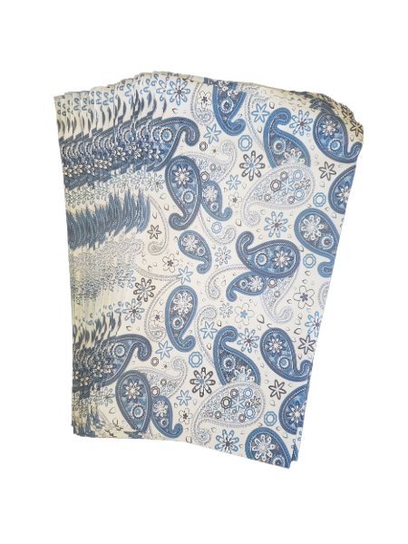 Blue Paisley Poly Mailers Size 6x9 Shipping Bags