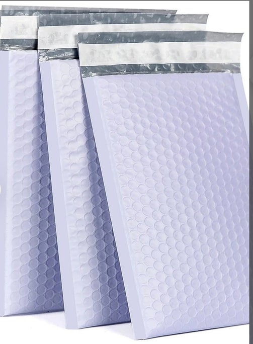 Lavender Light Purple Bubble Mailers Size 8.5x11 Padded Shipping Bags