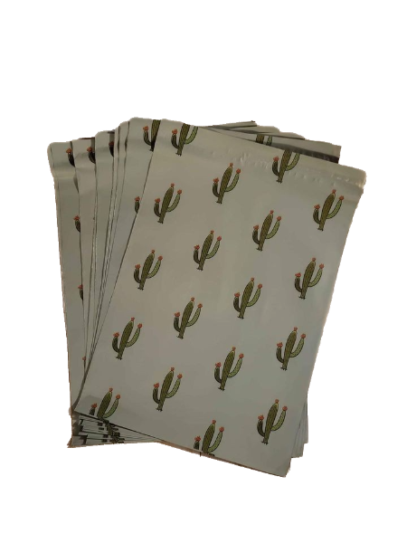 Cactus Green Poly Mailers Size 10x13 Colorful Shipping Bags