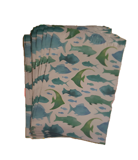 Fish In The Sea Poly Mailers Size 10x13 Colorful Shipping Bags