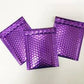 Purple Metallic Bubble Mailers Size 5x5 Padded Shipping Bags